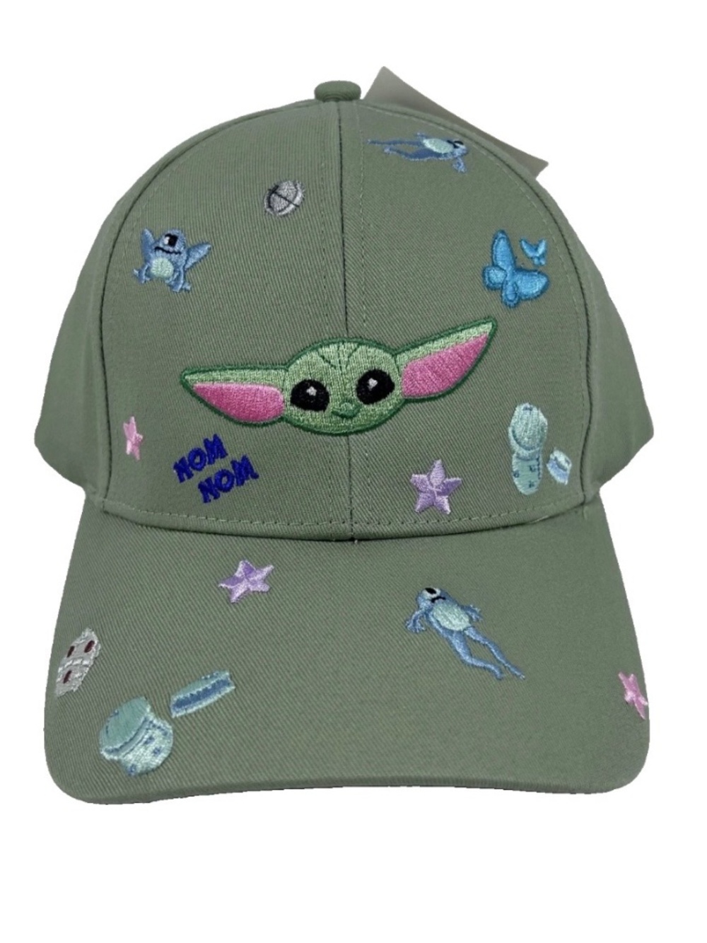 Embroidered Star Wars Disney Grogu/Mandalorian Baseball hat/cap green-NEW RARE*